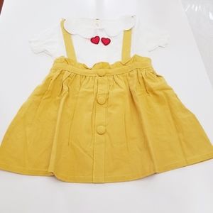 Little Girl's Mustard Dress. 4T. New
